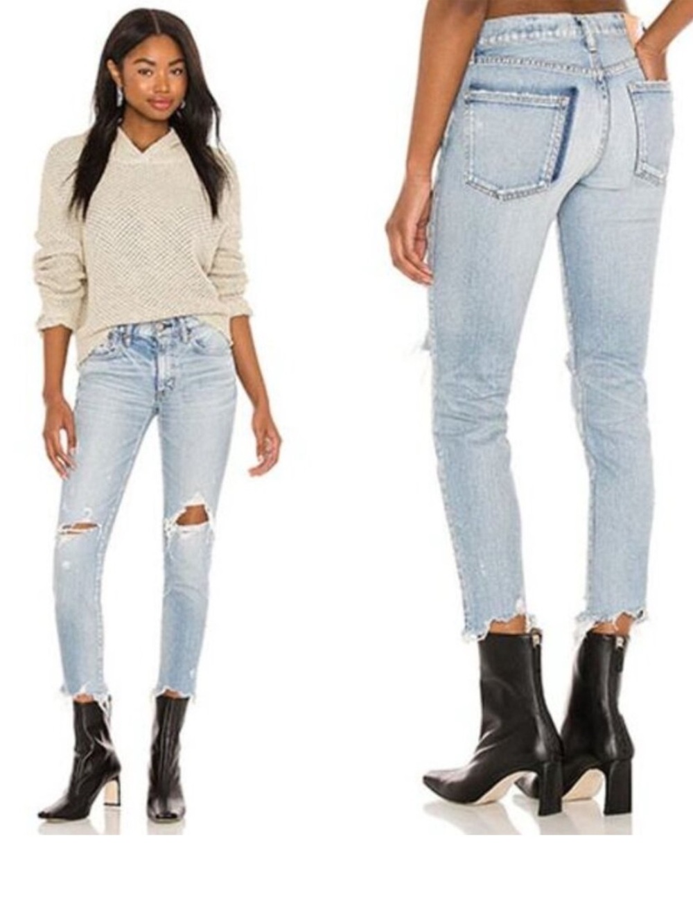 Moussy Vintage Altawood Howa Distressed Jeans